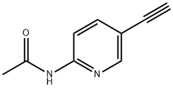 N-(5-Ethynylpyridin-2-yl)acetamide 化学構造式