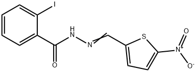 2-iodo-N'-[(5-nitro-2-thienyl)methylene]benzohydrazide Structure