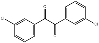 3,3′-ジクロロビベンジル-α,β-ジオン 化学構造式