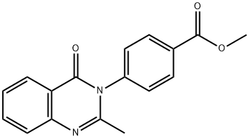 methyl 4-(2-methyl-4-oxo-3(4H)-quinazolinyl)benzoate Structure