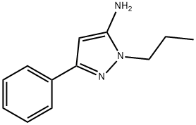 3-苯基-1-丙基-1H-吡唑-5-胺, 3524-48-9, 结构式