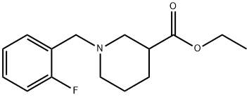 ethyl 1-(2-fluorobenzyl)piperidine-3-carboxylate, 353777-91-0, 结构式