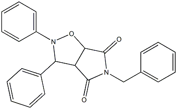 5-benzyl-2,3-diphenyltetrahydro-4H-pyrrolo[3,4-d]isoxazole-4,6(5H)-dione Struktur