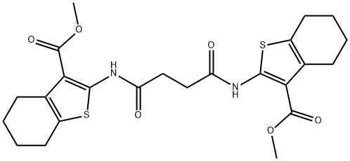 dimethyl 2,2'-[(1,4-dioxo-1,4-butanediyl)di(imino)]bis(4,5,6,7-tetrahydro-1-benzothiophene-3-carboxylate)|