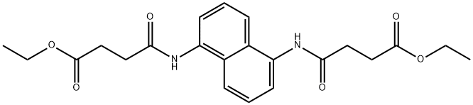 diethyl 4,4'-[1,5-naphthalenediyldi(imino)]bis(4-oxobutanoate) Structure