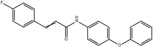 3-(4-fluorophenyl)-N-(4-phenoxyphenyl)acrylamide Struktur