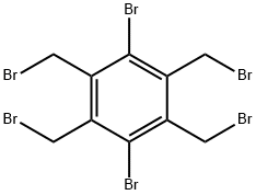 1,4-Dibromo-2,3,5,6-tetrakis(bromomethyl)benzene,36711-70-3,结构式
