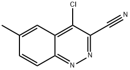 4-Chloro-6-methyl-cinnoline-3-carbonitrile 化学構造式