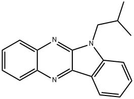 6-isobutyl-6H-indolo[2,3-b]quinoxaline Structure