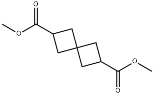 Spiro[3.3]heptane-2,6-dicarboxylic acid, 2,6-dimethyl ester 化学構造式