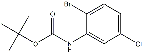 (2-溴-5-氯苯基)氨基甲酸叔丁酯,384793-17-3,结构式