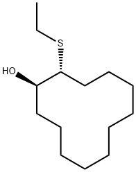 (1R,2R)-2-(Ethylthio)cyclododecanol Structure