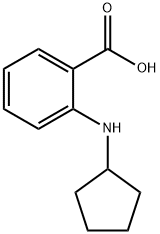 2-(CYCLOPENTYLAMINO)BENZOIC ACID Structure