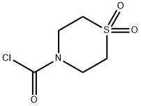 硫代吗啉-4-甲酰氯-1,1-二氧化物,39093-77-1,结构式