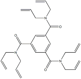1,3,5-Benzenetricarboxamide, N,N,N,N,N,N-hexa-2-propenyl- 化学構造式
