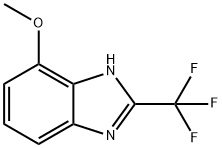 4-甲氧基-2-(三氟甲基)-1H-苯并[D]咪唑, 392-38-1, 结构式