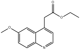 ethyl 2-(6-methoxyquinolin-4-yl)acetate 结构式