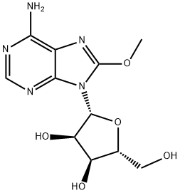 8-Methoxyadenosine Structure