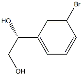 1,2-Ethanediol, 1-(3-bromophenyl)-, (1R)- Structure