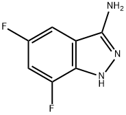 5,7-difluoro-1H-indazol-3-amine 化学構造式