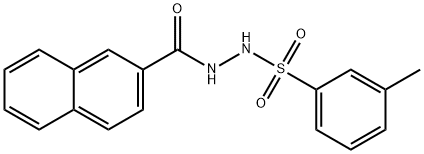 2-Naphthalenecarboxylic acid, 2-[(3-methylphenyl)sulfonyl]hydrazide Structure