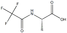 N-(三氟乙酰基)-L-丙氨酸 结构式