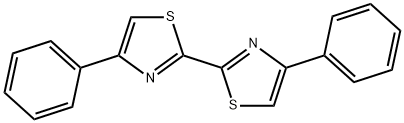 4-phenyl-2-(4-phenyl-1,3-thiazol-2-yl)-1,3-thiazole 结构式