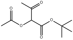 TERT-BUTYL 2-ACETOXYACETOACETATE 化学構造式