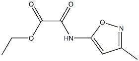 2-((3-甲基异噁唑-5-基)氨基)-2-氧代乙酸乙酯 结构式
