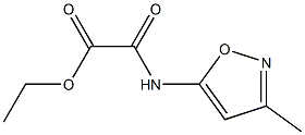 2-((3-甲基异噁唑-5-基)氨基)-2-氧代乙酸乙酯, 41230-59-5, 结构式