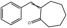 2-ベンジリデンシクロヘプタノン 化学構造式