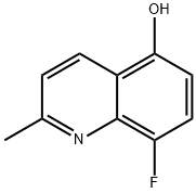 8-Fluoro-2-methyl-quinolin-5-ol Structure