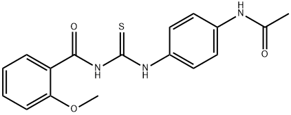 N-{[4-(acetylamino)phenyl]carbamothioyl}-2-methoxybenzamide Structure