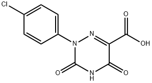 2-(4-Chloro-phenyl)-3,5-dioxo-2,3,4,5-tetrahydro-[1,2,4]triazine-6-carboxylic acid Structure