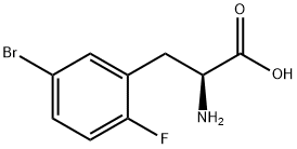 2-氟-5-溴-DL-苯丙氨酸,439587-18-5,结构式