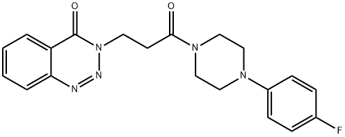 3-(3-(4-(4-fluorophenyl)piperazin-1-yl)-3-oxopropyl)benzo[d][1,2,3]triazin-4(3H)-one Structure