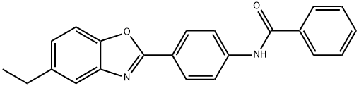 N-[4-(5-ethyl-1,3-benzoxazol-2-yl)phenyl]benzamide Struktur