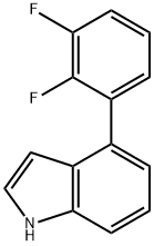 4-(2,3-DIFLUOROPHENYL)-1H-INDOLE,442562-83-6,结构式