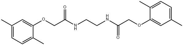 N,N'-1,2-ethanediylbis[2-(2,5-dimethylphenoxy)acetamide] Struktur