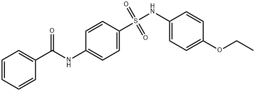 N-(4-{[(4-ethoxyphenyl)amino]sulfonyl}phenyl)benzamide 结构式