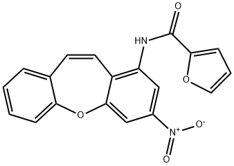 N-(2-nitrobenzo[b][1]benzoxepin-4-yl)furan-2-carboxamide,447428-42-4,结构式