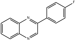 Quinoxaline, 2-(4-fluorophenyl)- Structure