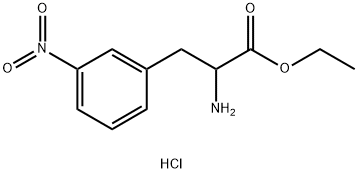 3-nitro- Phenylalanine, ethyl ester, monohydrochloride Structure