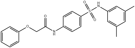 N-(4-{[(3,5-dimethylphenyl)amino]sulfonyl}phenyl)-2-phenoxyacetamide Struktur