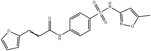 3-(2-furyl)-N-(4-{[(5-methyl-3-isoxazolyl)amino]sulfonyl}phenyl)acrylamide,468758-94-3,结构式