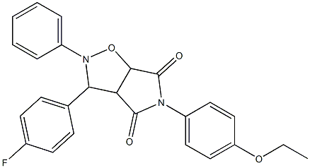 473390-55-5 5-(4-ethoxyphenyl)-3-(4-fluorophenyl)-2-phenyltetrahydro-4H-pyrrolo[3,4-d]isoxazole-4,6(5H)-dione