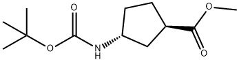 methyl (1R,3R)-3-{[(tert-butoxy)carbonyl]amino}cyclopentane-1-carboxylate