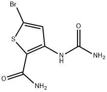 5-BROMO-3-UREIDOTHIOPHENE-2-CARBOXAMIDE Structure