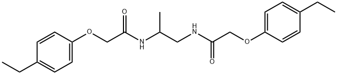 N,N'-1,2-propanediylbis[2-(4-ethylphenoxy)acetamide] Struktur
