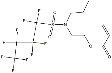 2-Propenoic acid, 2-[[(nonafluorobutyl)sulfonyl]propylamino]ethyl ester 化学構造式